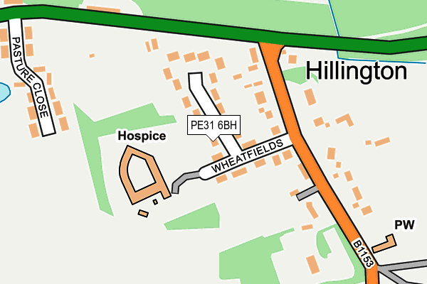 PE31 6BH map - OS OpenMap – Local (Ordnance Survey)