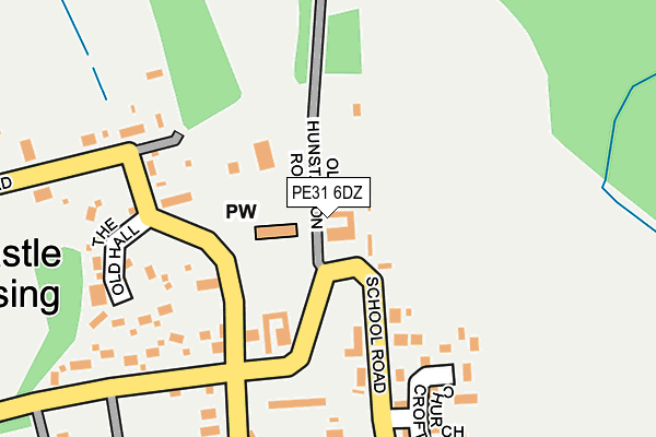 PE31 6DZ map - OS OpenMap – Local (Ordnance Survey)