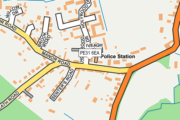 PE31 6EA map - OS OpenMap – Local (Ordnance Survey)