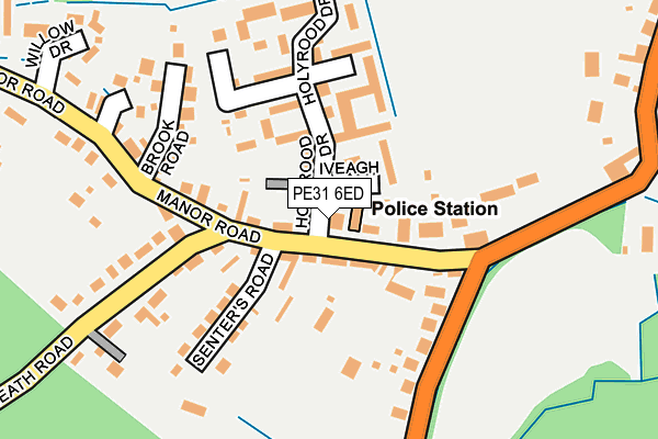 PE31 6ED map - OS OpenMap – Local (Ordnance Survey)