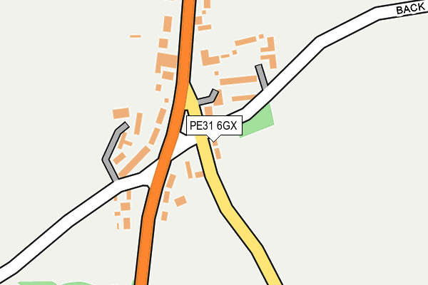 PE31 6GX map - OS OpenMap – Local (Ordnance Survey)