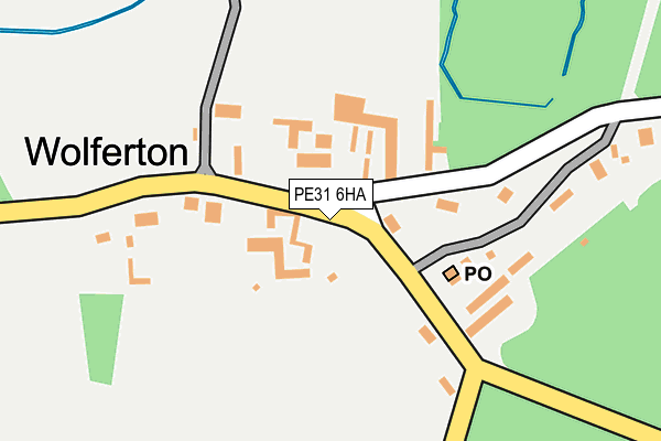 PE31 6HA map - OS OpenMap – Local (Ordnance Survey)