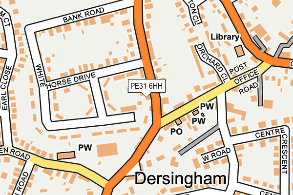 PE31 6HH map - OS OpenMap – Local (Ordnance Survey)