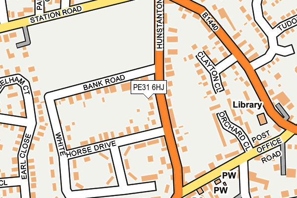 PE31 6HJ map - OS OpenMap – Local (Ordnance Survey)