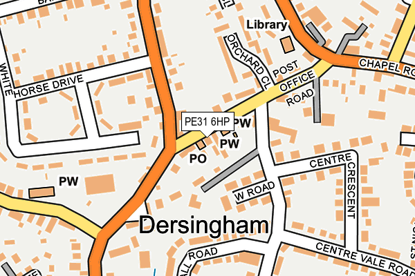 PE31 6HP map - OS OpenMap – Local (Ordnance Survey)