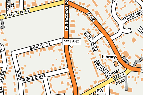 PE31 6HQ map - OS OpenMap – Local (Ordnance Survey)