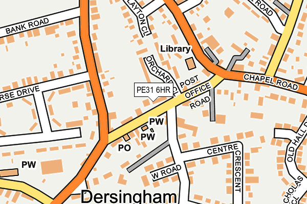 PE31 6HR map - OS OpenMap – Local (Ordnance Survey)