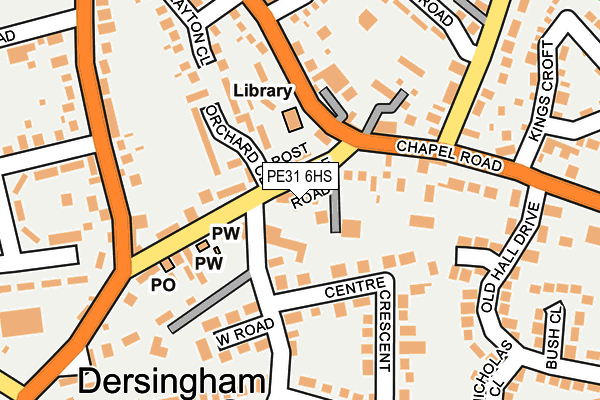 PE31 6HS map - OS OpenMap – Local (Ordnance Survey)