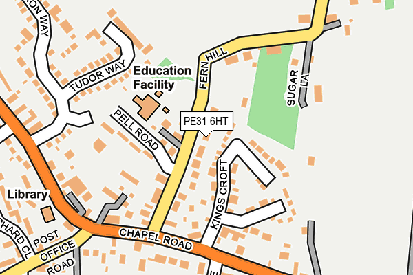 PE31 6HT map - OS OpenMap – Local (Ordnance Survey)
