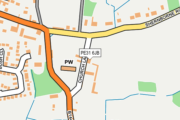PE31 6JB map - OS OpenMap – Local (Ordnance Survey)