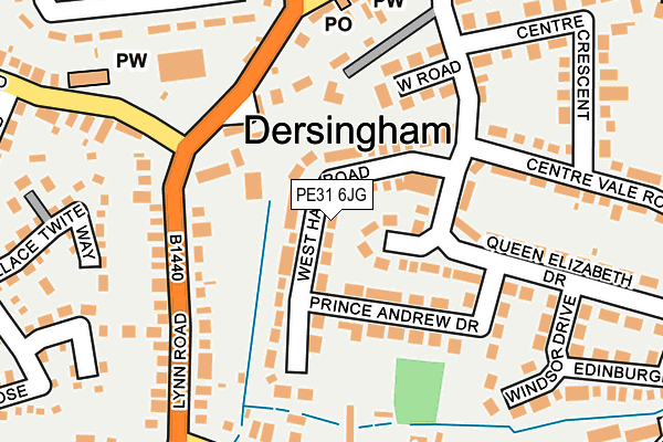 PE31 6JG map - OS OpenMap – Local (Ordnance Survey)