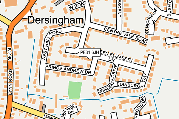 PE31 6JH map - OS OpenMap – Local (Ordnance Survey)
