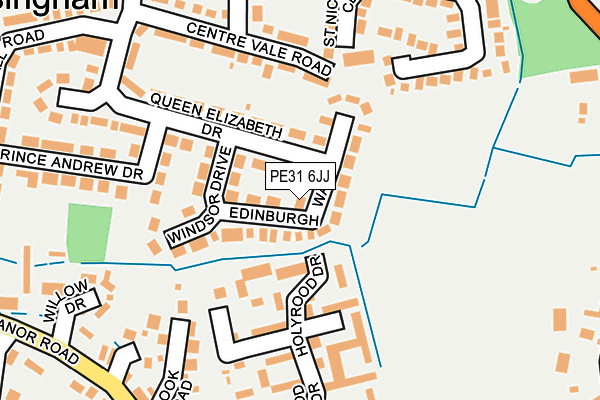 PE31 6JJ map - OS OpenMap – Local (Ordnance Survey)
