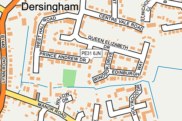 PE31 6JN map - OS OpenMap – Local (Ordnance Survey)