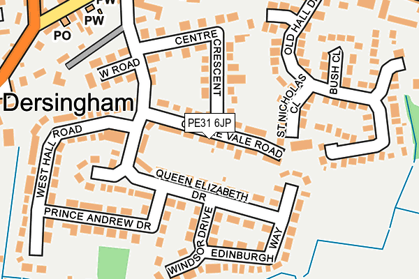 PE31 6JP map - OS OpenMap – Local (Ordnance Survey)