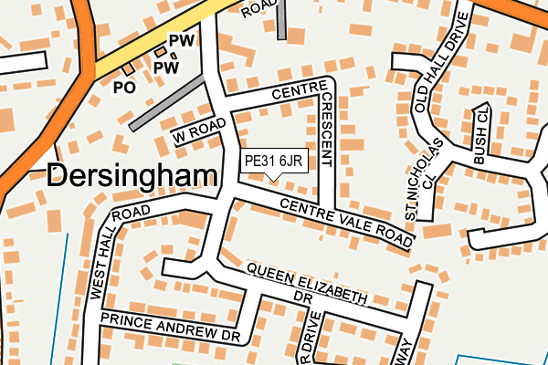 PE31 6JR map - OS OpenMap – Local (Ordnance Survey)