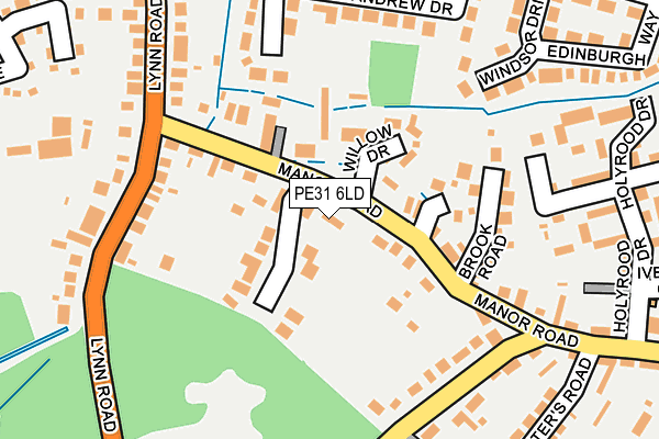 PE31 6LD map - OS OpenMap – Local (Ordnance Survey)