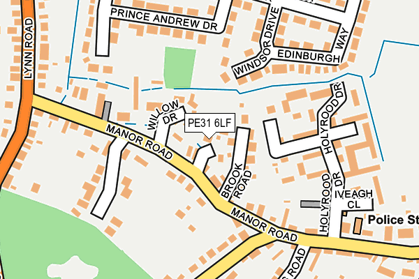 PE31 6LF map - OS OpenMap – Local (Ordnance Survey)