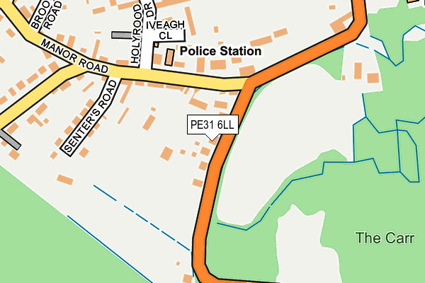 PE31 6LL map - OS OpenMap – Local (Ordnance Survey)