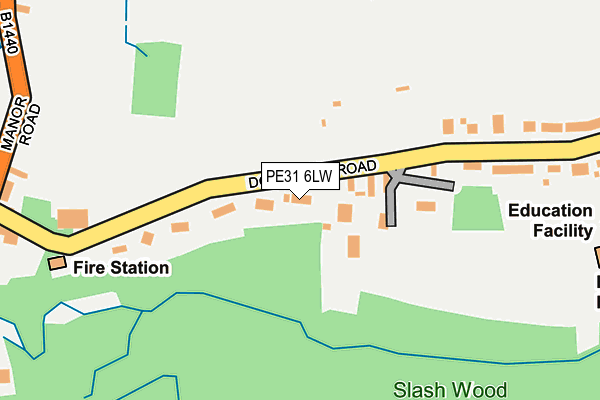 PE31 6LW map - OS OpenMap – Local (Ordnance Survey)
