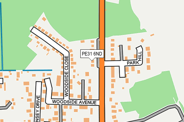 PE31 6ND map - OS OpenMap – Local (Ordnance Survey)