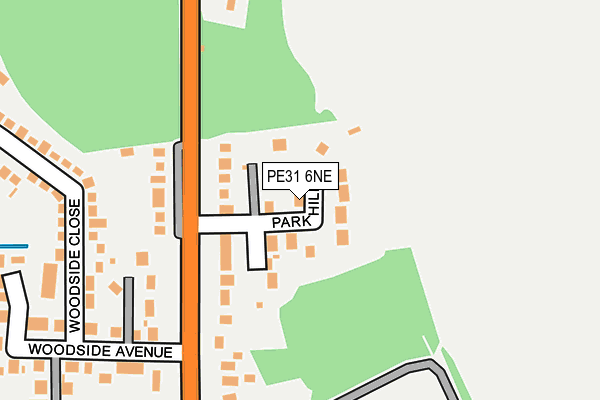 PE31 6NE map - OS OpenMap – Local (Ordnance Survey)