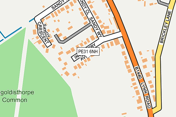 PE31 6NH map - OS OpenMap – Local (Ordnance Survey)