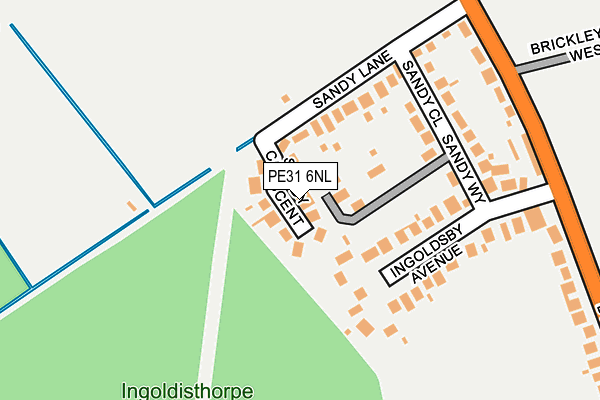 PE31 6NL map - OS OpenMap – Local (Ordnance Survey)