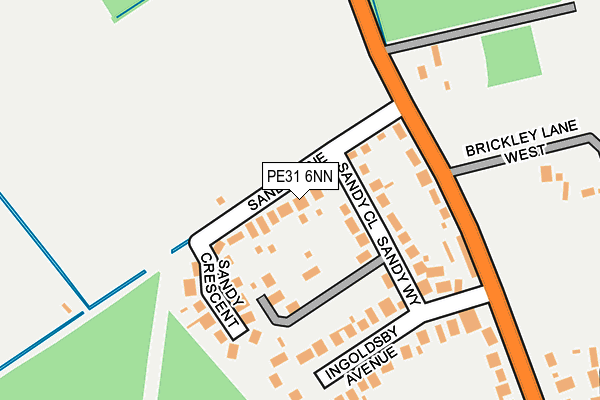 PE31 6NN map - OS OpenMap – Local (Ordnance Survey)