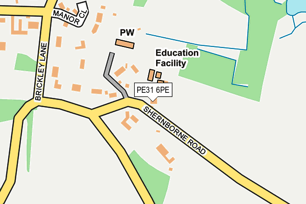PE31 6PE map - OS OpenMap – Local (Ordnance Survey)