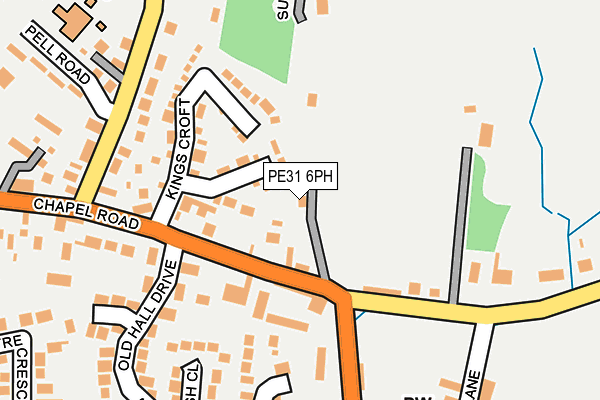 PE31 6PH map - OS OpenMap – Local (Ordnance Survey)
