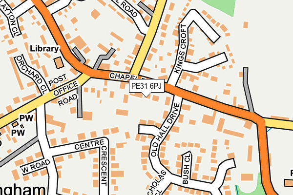 PE31 6PJ map - OS OpenMap – Local (Ordnance Survey)