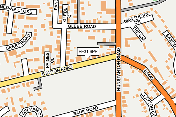 PE31 6PP map - OS OpenMap – Local (Ordnance Survey)