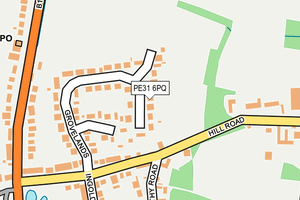 PE31 6PQ map - OS OpenMap – Local (Ordnance Survey)
