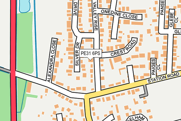 PE31 6PS map - OS OpenMap – Local (Ordnance Survey)