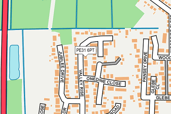 PE31 6PT map - OS OpenMap – Local (Ordnance Survey)