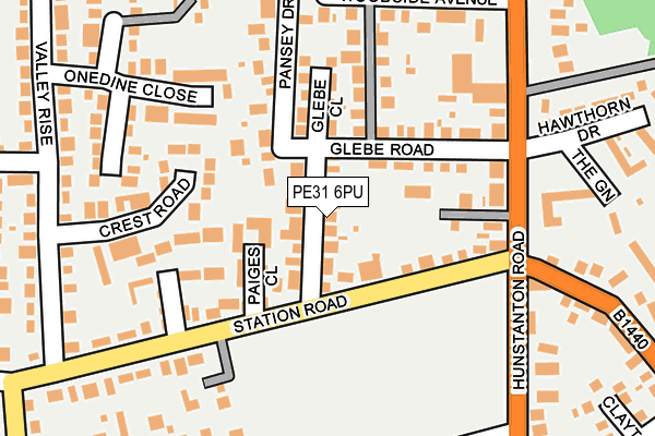 PE31 6PU map - OS OpenMap – Local (Ordnance Survey)