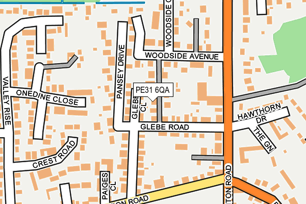 PE31 6QA map - OS OpenMap – Local (Ordnance Survey)