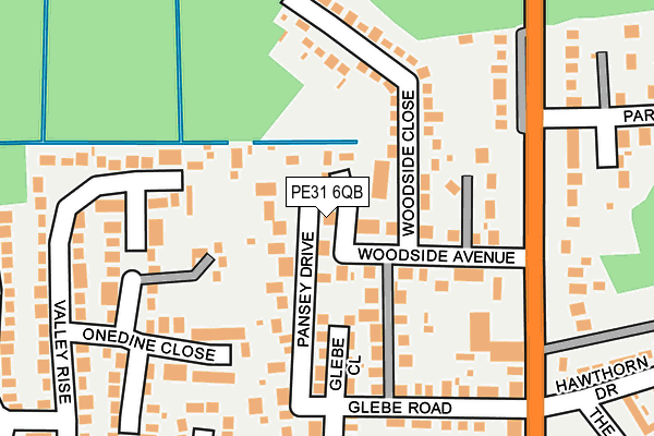 PE31 6QB map - OS OpenMap – Local (Ordnance Survey)