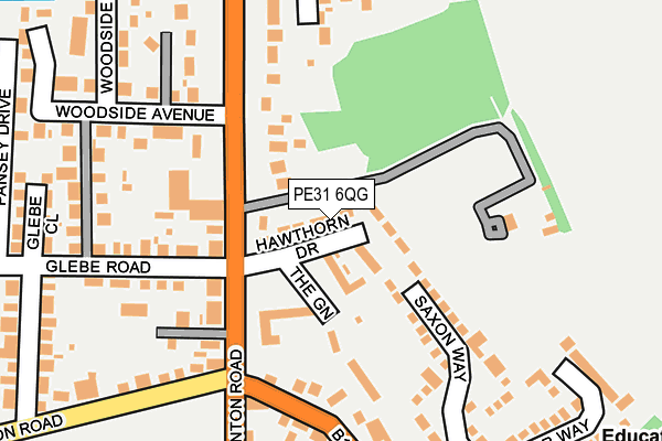 PE31 6QG map - OS OpenMap – Local (Ordnance Survey)