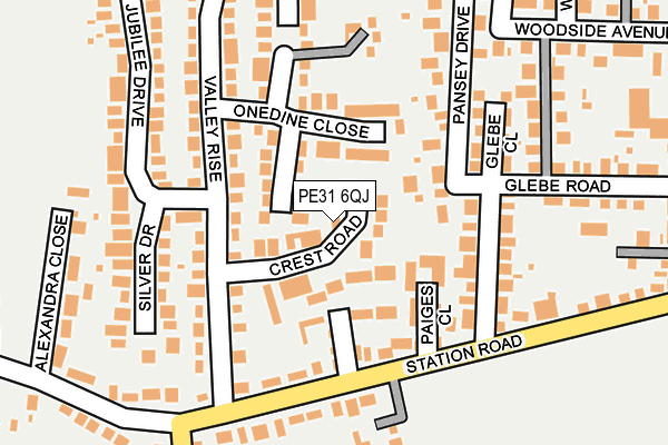 PE31 6QJ map - OS OpenMap – Local (Ordnance Survey)
