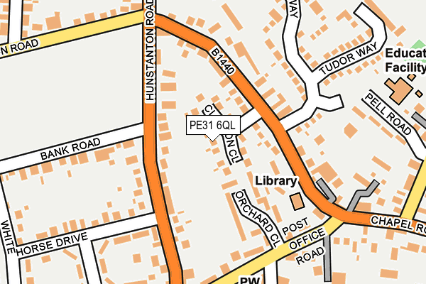PE31 6QL map - OS OpenMap – Local (Ordnance Survey)