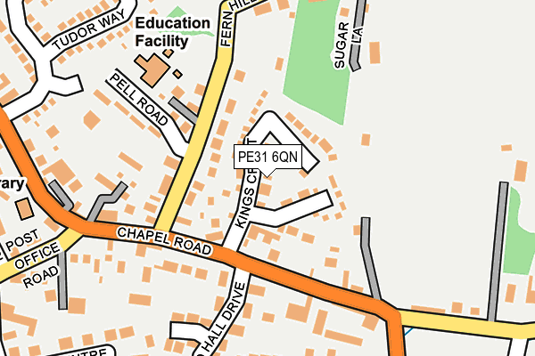 PE31 6QN map - OS OpenMap – Local (Ordnance Survey)