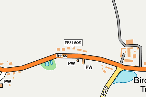 PE31 6QS map - OS OpenMap – Local (Ordnance Survey)
