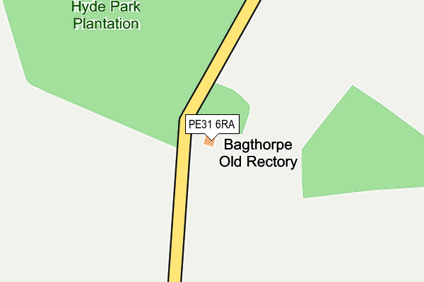 PE31 6RA map - OS OpenMap – Local (Ordnance Survey)