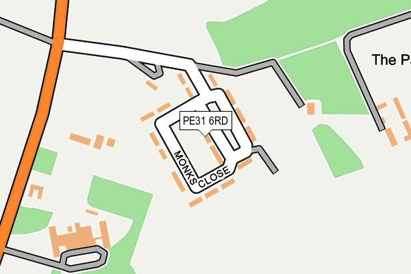 PE31 6RD map - OS OpenMap – Local (Ordnance Survey)