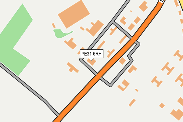 PE31 6RH map - OS OpenMap – Local (Ordnance Survey)