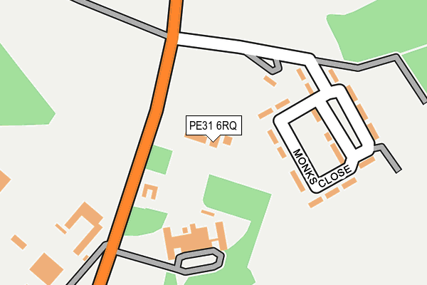 PE31 6RQ map - OS OpenMap – Local (Ordnance Survey)