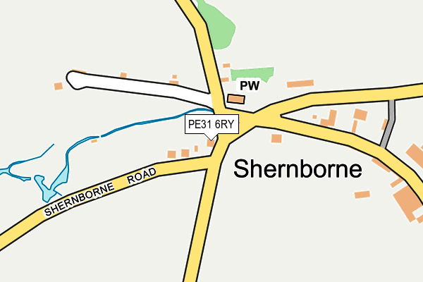PE31 6RY map - OS OpenMap – Local (Ordnance Survey)