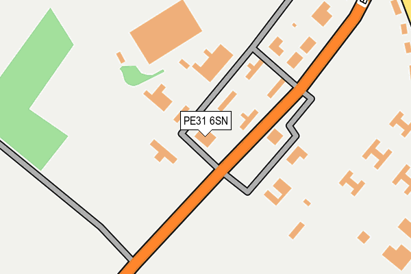 PE31 6SN map - OS OpenMap – Local (Ordnance Survey)